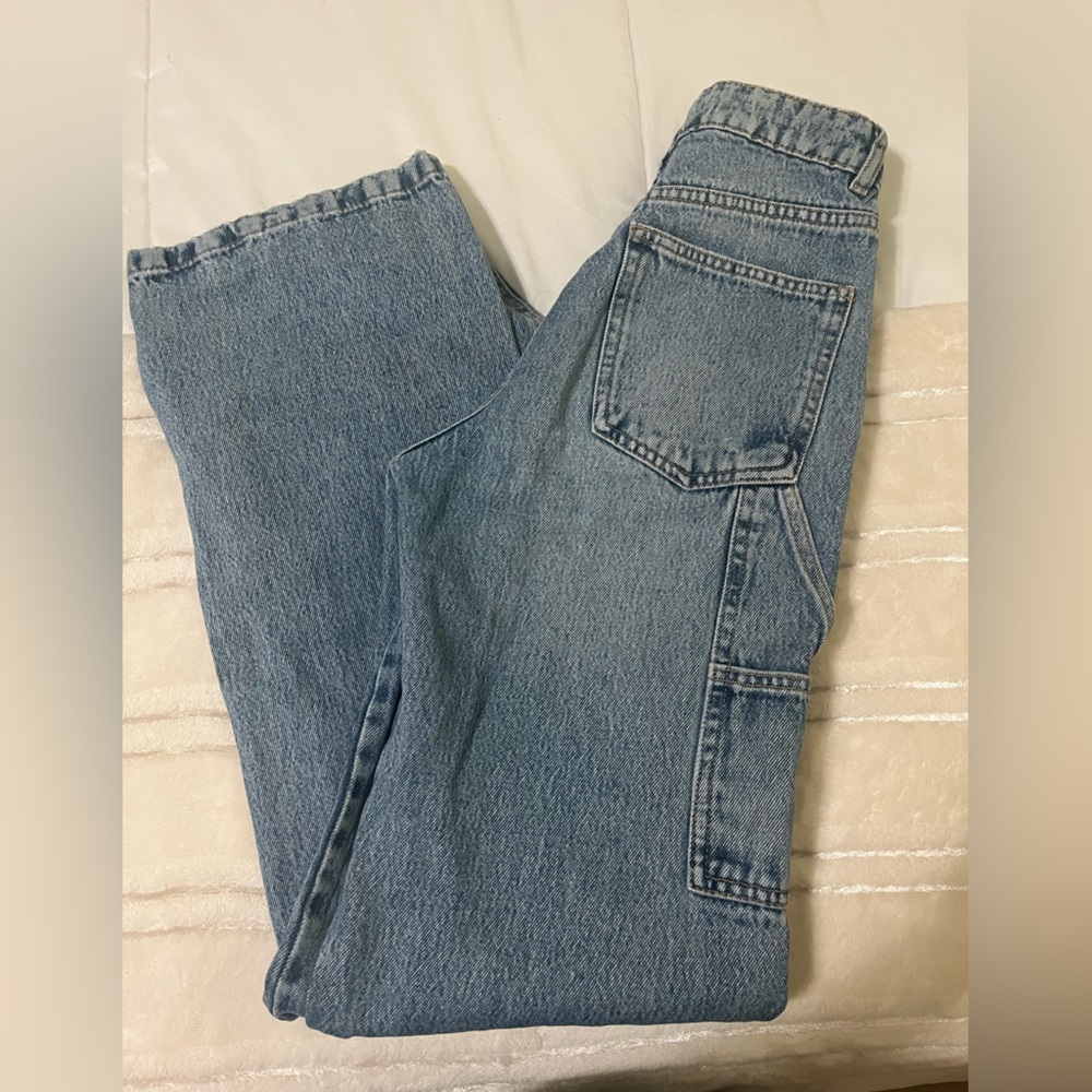 ZARA CARPENTER STRAIGHT JEANS